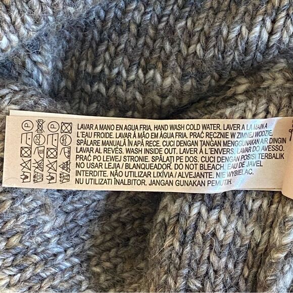 Massimo Dutti Alpaca Blend Sleeveless Turtleneck Tunic Sweater Sz S NWOT - Picture 9 of 12